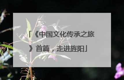 《中国文化传承之旅》首篇，走进旌阳