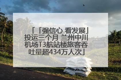 「强信心 看发展」投运三个月 兰州中川机场T3航站楼旅客吞吐量超434万人次