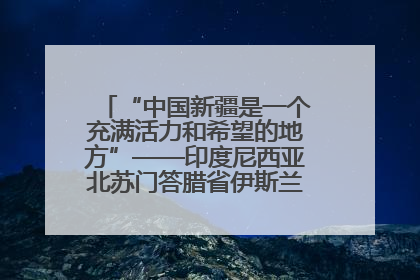 “中国新疆是一个充满活力和希望的地方”——印度尼西亚北苏门答腊省伊斯兰教代表团参访新疆