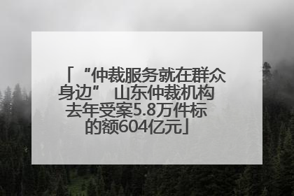 “仲裁服务就在群众身边” 山东仲裁机构去年受案5.8万件标的额604亿元