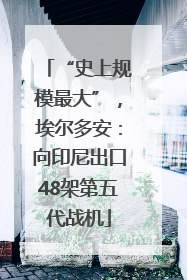 “史上规模最大”，埃尔多安：向印尼出口48架第五代战机