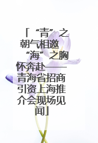 “青”之朝气相邀 “海”之胸怀奔赴——青海省招商引资上海推介会现场见闻