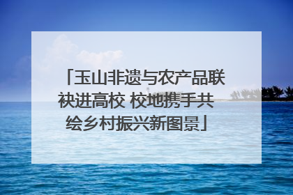 玉山非遗与农产品联袂进高校 校地携手共绘乡村振兴新图景