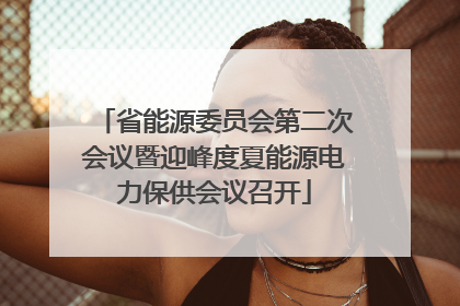省能源委员会第二次会议暨迎峰度夏能源电力保供会议召开