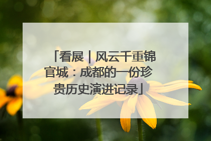 看展｜风云千重锦官城：成都的一份珍贵历史演进记录