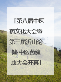 第八届中医药文化大会暨第三届沂山论健·中医药健康大会开幕
