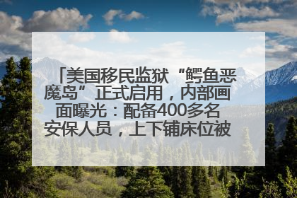 美国移民监狱“鳄鱼恶魔岛”正式启用，内部画面曝光：配备400多名安保人员，上下铺床位被罩在铁丝网里