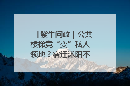 紫牛问政｜公共楼梯竟“变”私人领地？宿迁沭阳不动产登记引质疑
