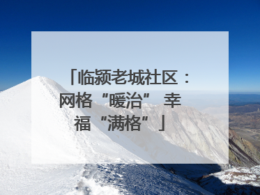 临颍老城社区：网格“暖治” 幸福“满格”