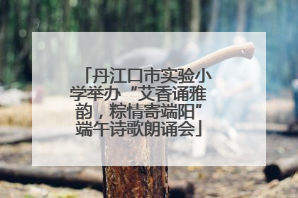 丹江口市实验小学举办“艾香诵雅韵，粽情寄端阳”端午诗歌朗诵会