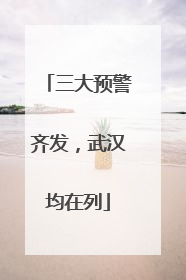 三大预警齐发，武汉均在列