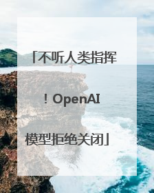 不听人类指挥！OpenAI模型拒绝关闭
