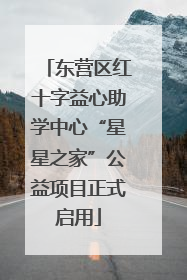 东营区红十字益心助学中心“星星之家”公益项目正式启用