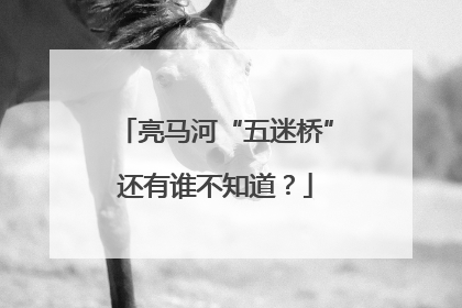 亮马河“五迷桥”还有谁不知道？