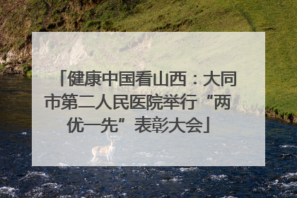 健康中国看山西：大同市第二人民医院举行“两优一先”表彰大会