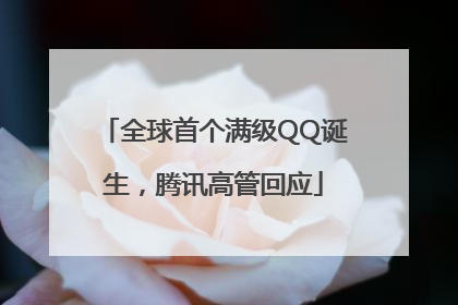 全球首个满级QQ诞生，腾讯高管回应