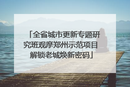 全省城市更新专题研究班观摩郑州示范项目 解锁老城焕新密码