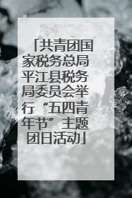 共青团国家税务总局平江县税务局委员会举行“五四青年节”主题团日活动
