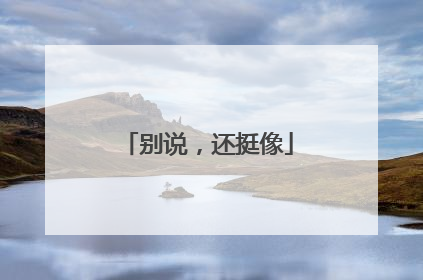 别说，还挺像