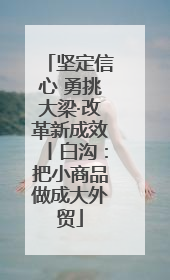 坚定信心 勇挑大梁·改革新成效丨白沟：把小商品做成大外贸