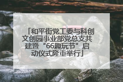 和平街党工委与科创文创园事业部党总支共建暨“66趣玩节”启动仪式隆重举行