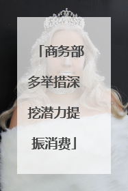 商务部多举措深挖潜力提振消费
