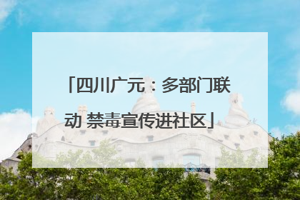 四川广元：多部门联动 禁毒宣传进社区