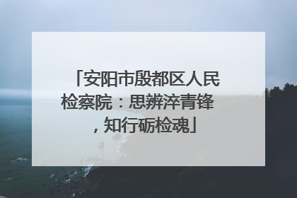 安阳市殷都区人民检察院：思辨淬青锋，知行砺检魂