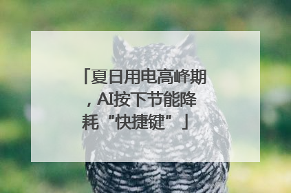 夏日用电高峰期，AI按下节能降耗“快捷键”