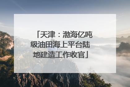 天津：渤海亿吨级油田海上平台陆地建造工作收官