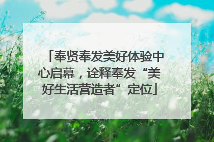 奉贤奉发美好体验中心启幕，诠释奉发“美好生活营造者”定位