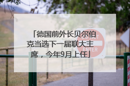 德国前外长贝尔伯克当选下一届联大主席，今年9月上任