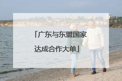 广东与东盟国家达成合作大单