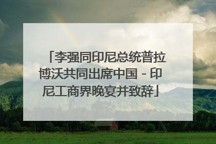 李强同印尼总统普拉博沃共同出席中国－印尼工商界晚宴并致辞