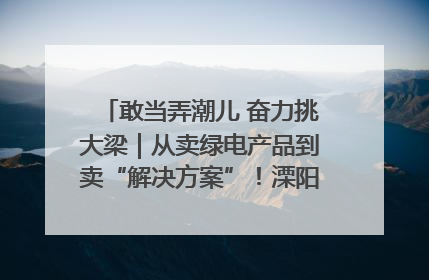 敢当弄潮儿 奋力挑大梁｜从卖绿电产品到卖“解决方案”！溧阳立足产业优势建成五大微电网示范项目