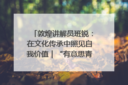 敦煌讲解员班锐：在文化传承中照见自我价值｜“有意思青年”高校公益计划