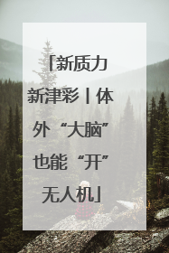 新质力 新津彩丨体外“大脑”也能“开”无人机