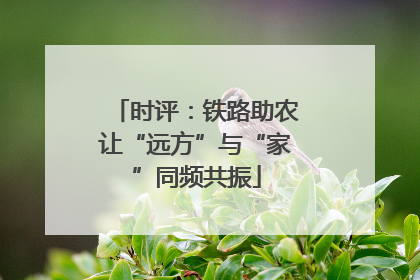 时评：铁路助农让“远方”与“家”同频共振