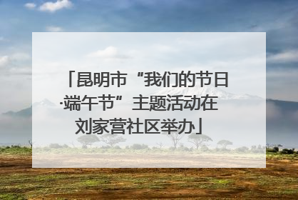 昆明市“我们的节日·端午节”主题活动在刘家营社区举办