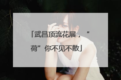 武昌顶流花展，“荷”你不见不散