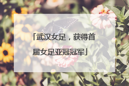 武汉女足，获得首届女足亚冠冠军