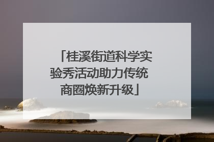 桂溪街道科学实验秀活动助力传统商圈焕新升级