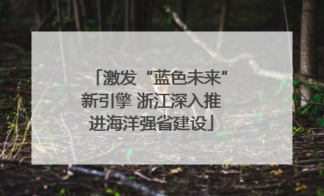激发“蓝色未来”新引擎 浙江深入推进海洋强省建设