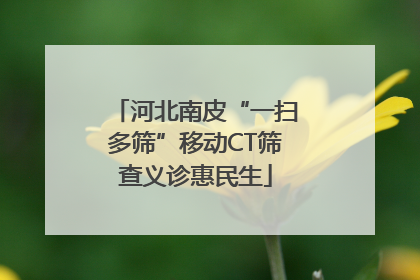 河北南皮“一扫多筛”移动CT筛查义诊惠民生