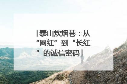 泰山炊烟巷：从“网红”到“长红”的诚信密码