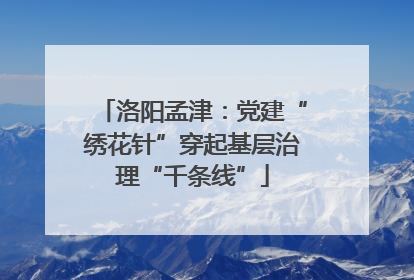 洛阳孟津：党建“绣花针”穿起基层治理“千条线”