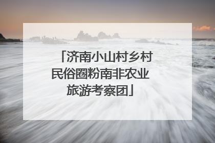 济南小山村乡村民俗圈粉南非农业旅游考察团