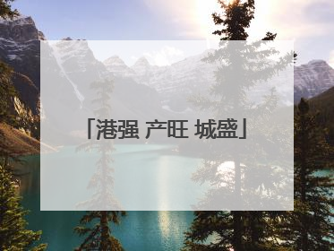 港强 产旺 城盛