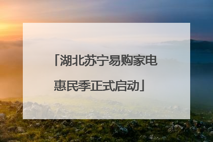 湖北苏宁易购家电惠民季正式启动