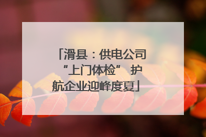 滑县：供电公司“上门体检” 护航企业迎峰度夏